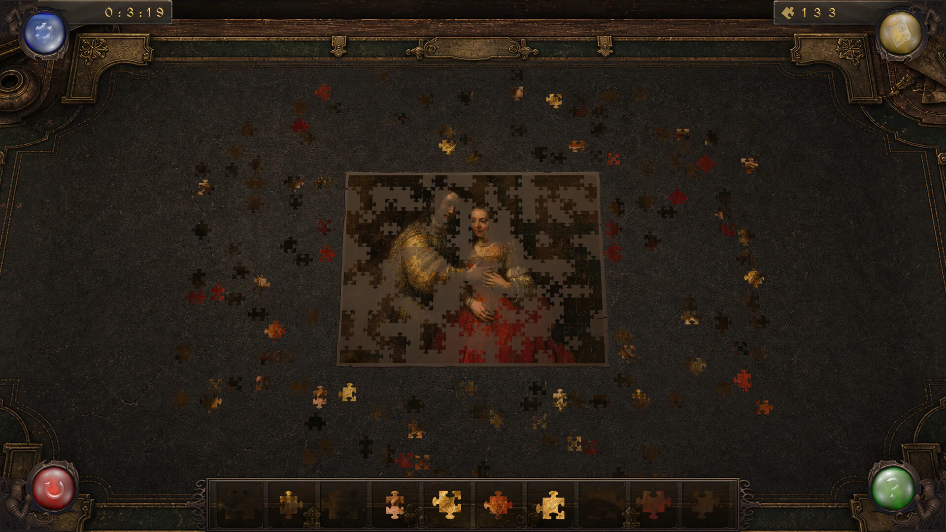 Retro Puzzles full Museum brass table from the final Steam build